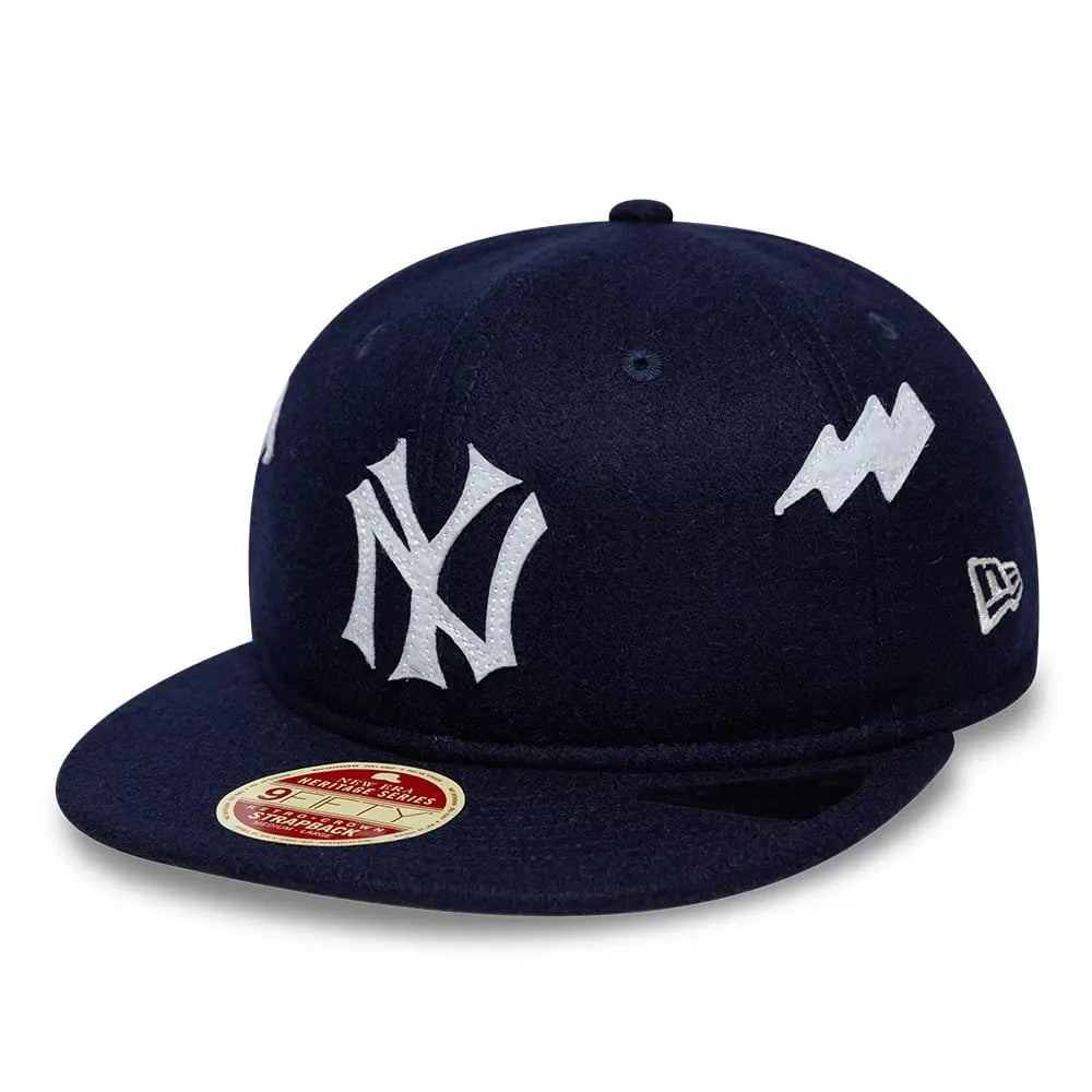 Casquette 9FIFTY Retro Crown New York Yankees MLB Heritage - Bleu Marine - New Era