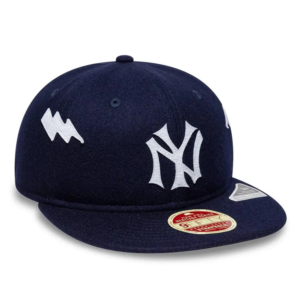Casquette 9FIFTY Retro Crown New York Yankees MLB Heritage - Bleu Marine - New Era