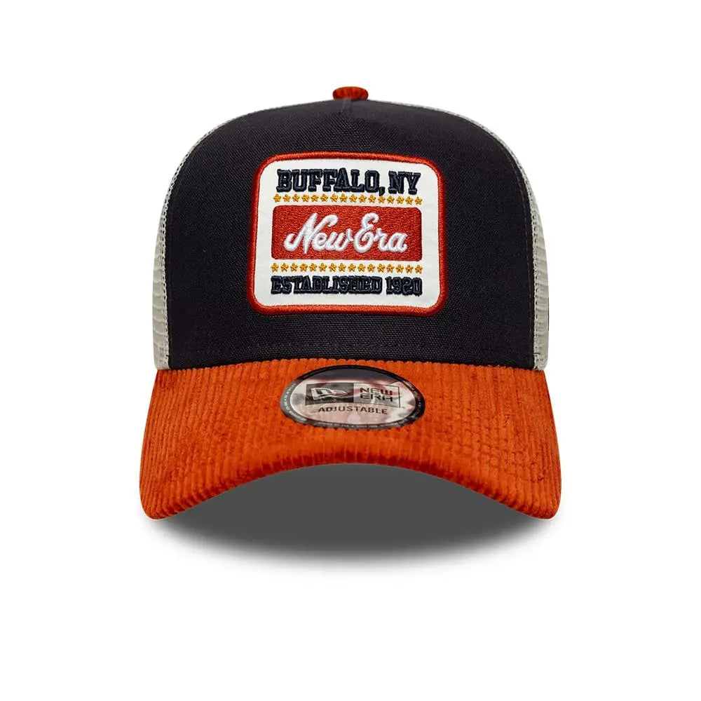 Casquette 9FORTY A-Frame Trucker New Era Patch Cord - Bleu Marine - New Era