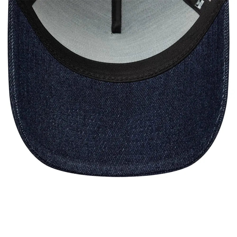 Casquette 9FORTY A-Frame Trucker New Era Patch Denim - Bleu Foncé - New Era