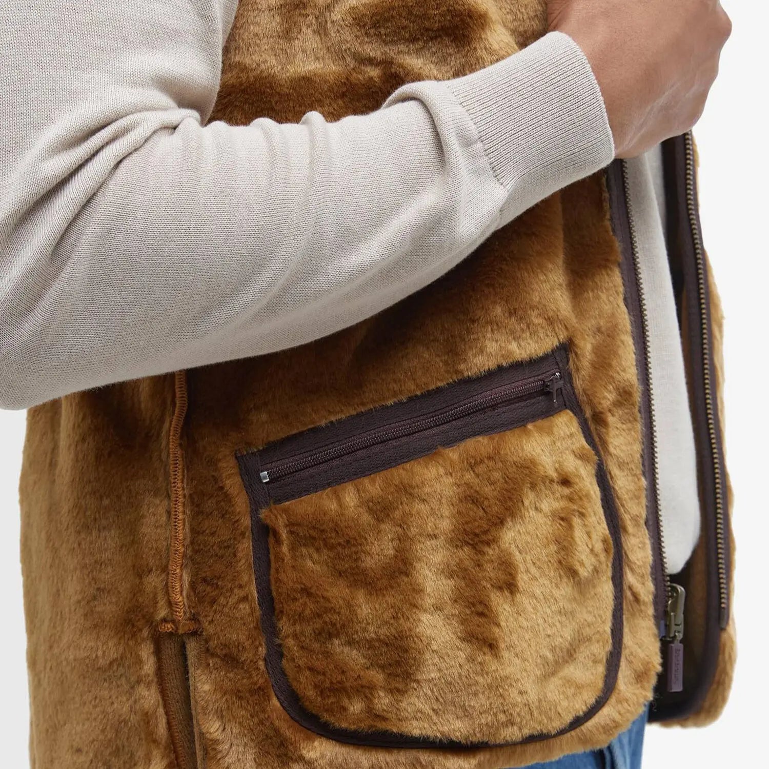 Doublure Warm Pile Fauve - Barbour - détail 6