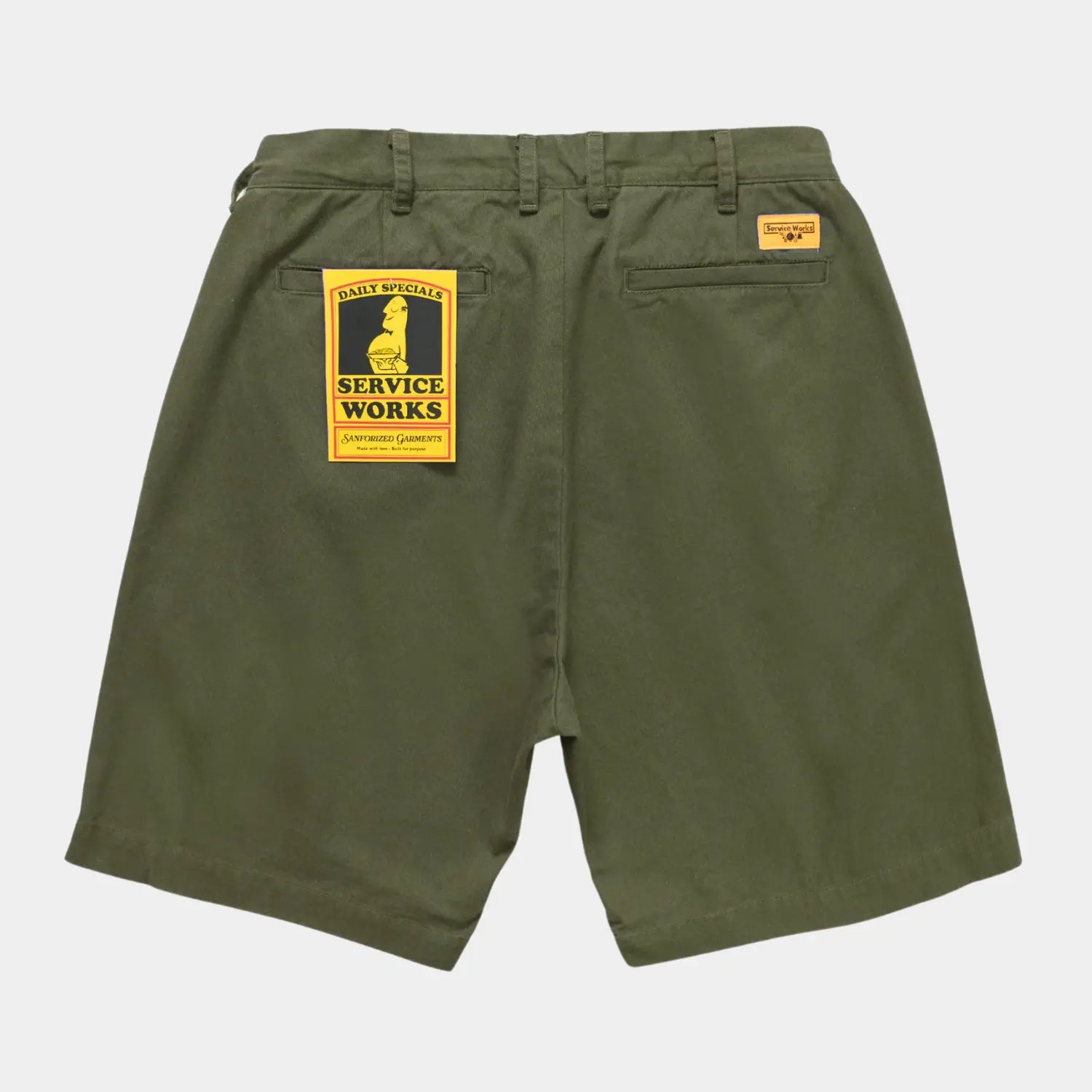 Drill Part Timer Short - Olive - Service Works - détail 2