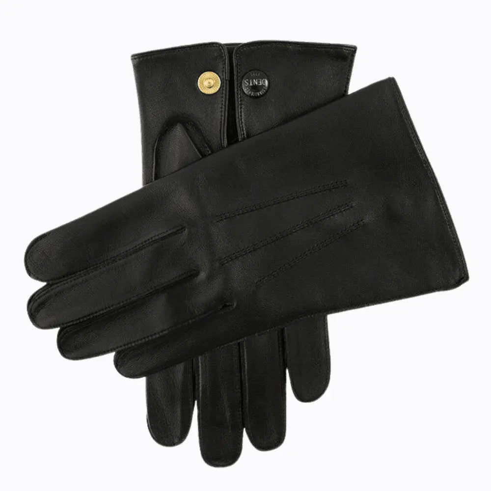 Gants Cuir Cabretta Noir - Dents