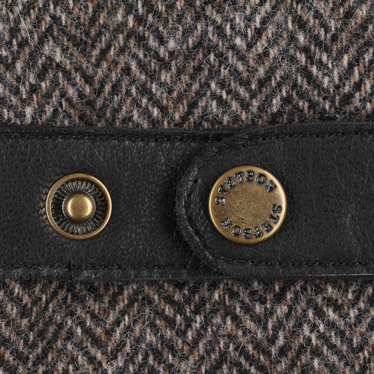 Gants Cuir et Laine - Gris / Noir - Stetson - détail 2