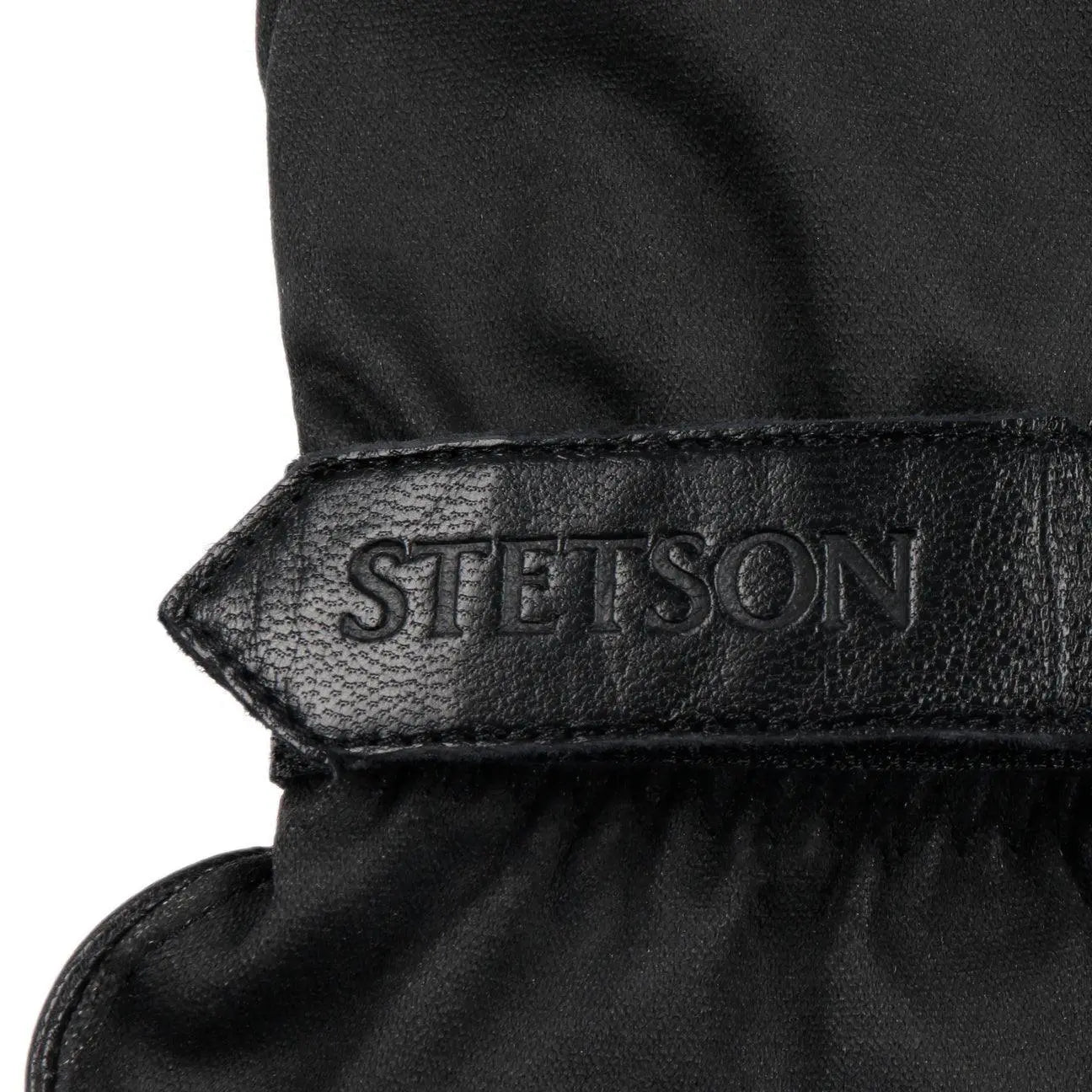 Gants en Cuir Souple Twotone Noir - Stetson - détail 3