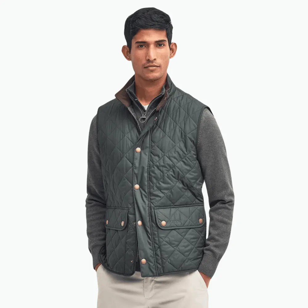 Gilet Lowerdale Sage - Barbour - détail 2