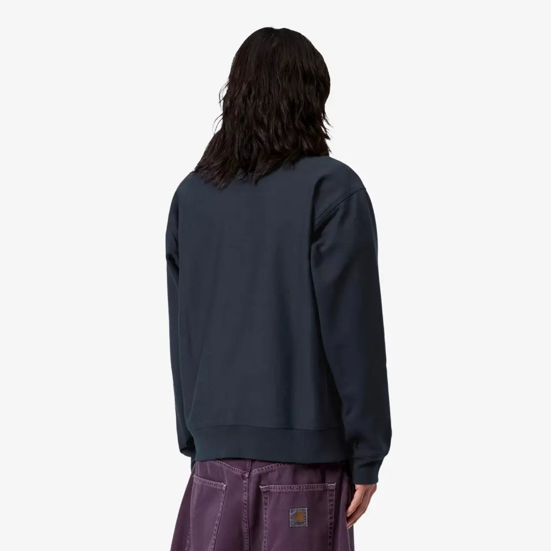 Half Zip American Script - Deep Night - Carhartt WIP - détail 4