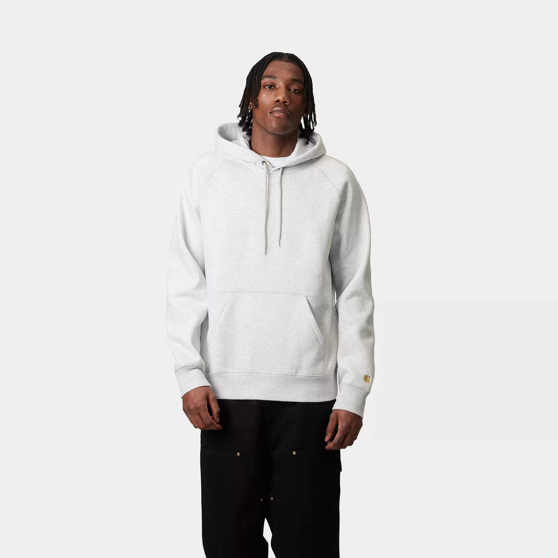Hoodie Chase - Ash Heather - Carhartt WIP - détail 3