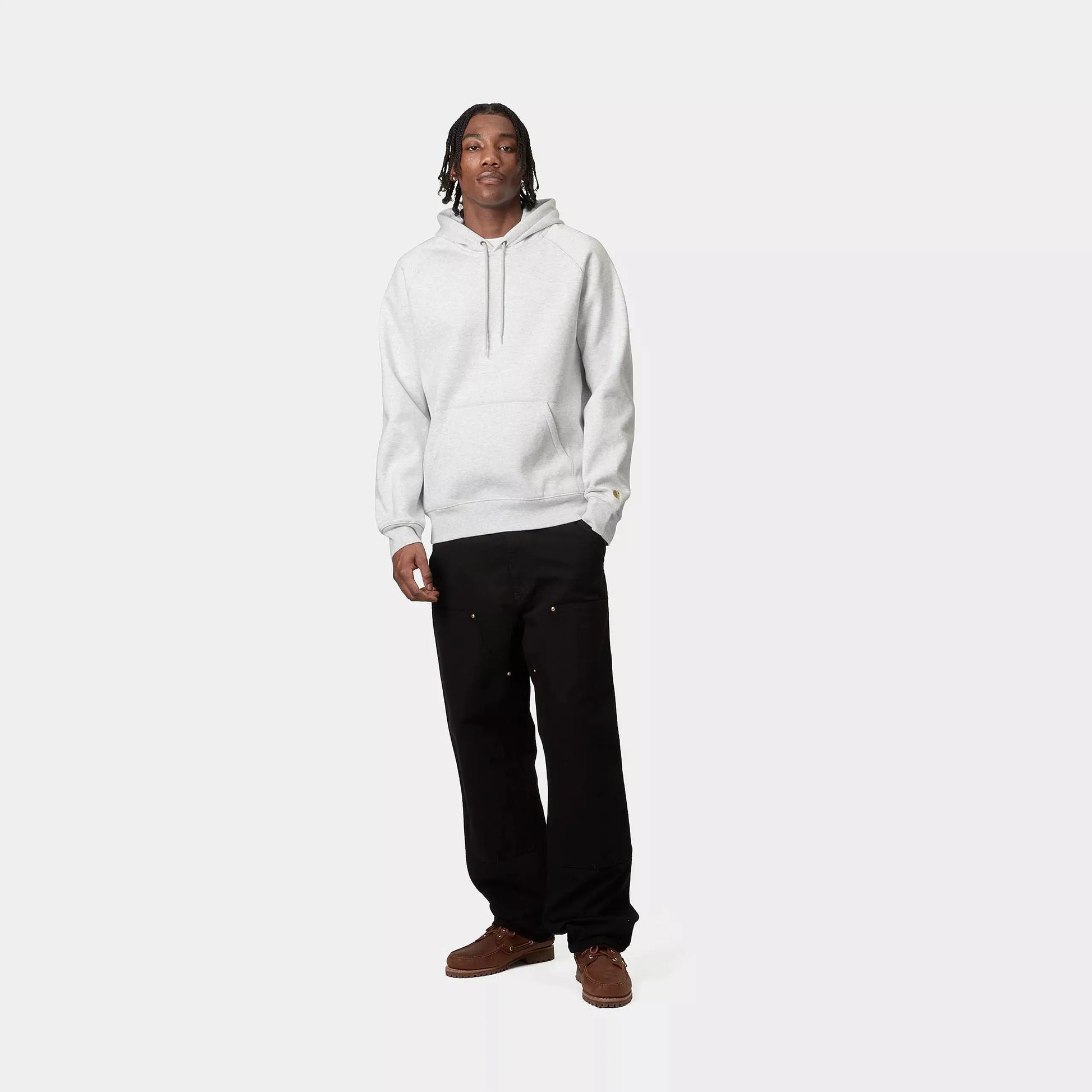 Hoodie Chase - Ash Heather - Carhartt WIP - détail 5
