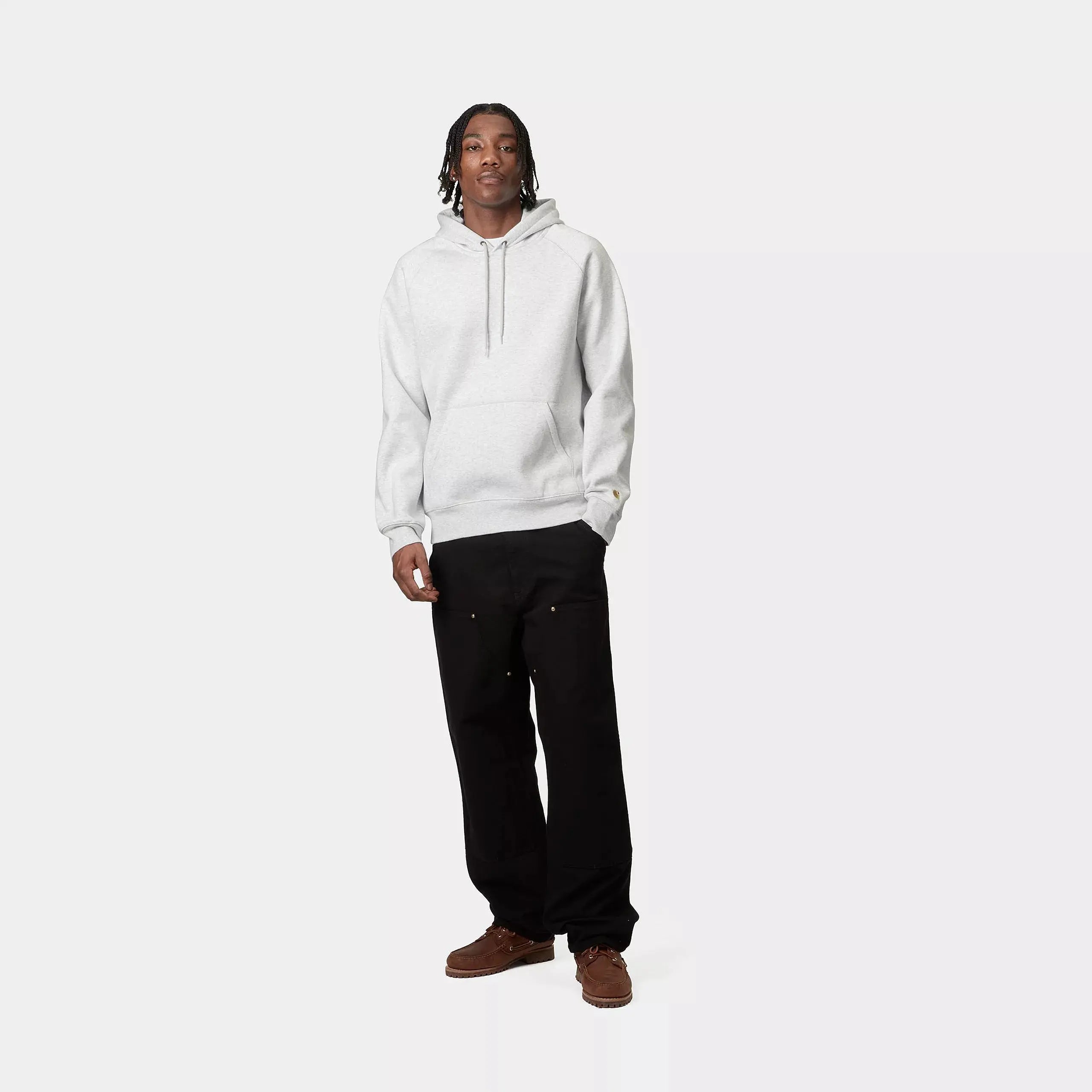 Hoodie Chase - Ash Heather - Carhartt WIP - détail 5