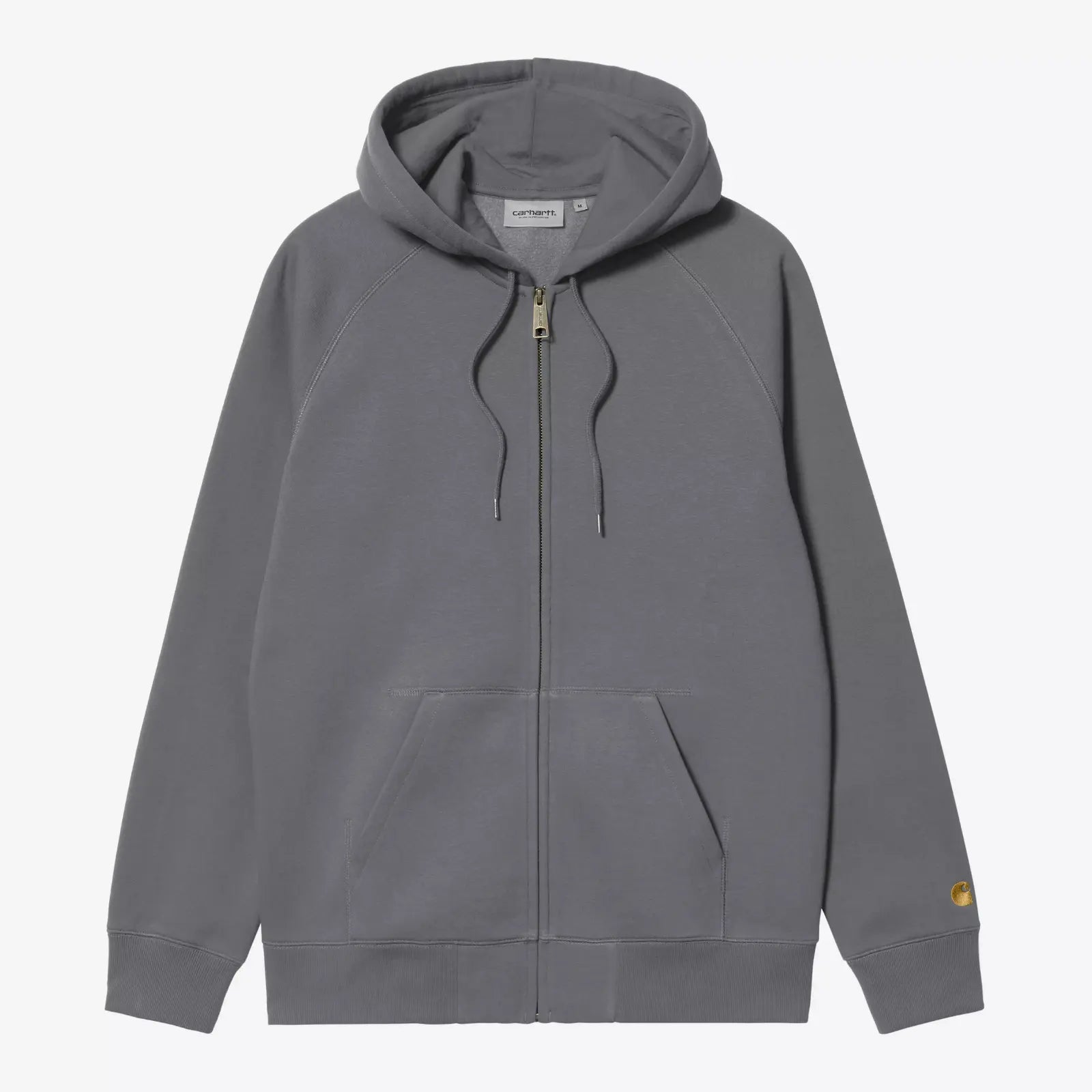 Hoodie Chase Jacket Carhartt WIP Styx polyester-coton brossé zip - vue avant