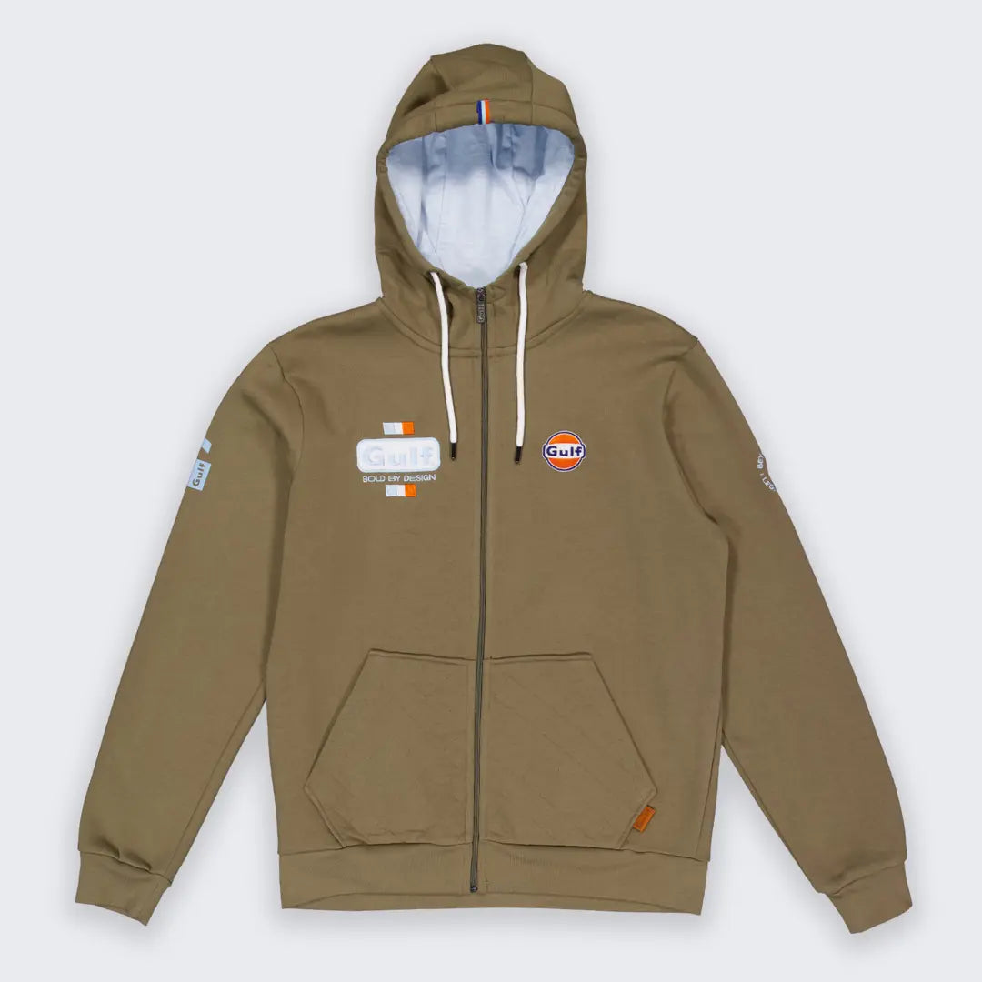 Hoodie Gulf Bold Full Zip - Kaki - Gulf