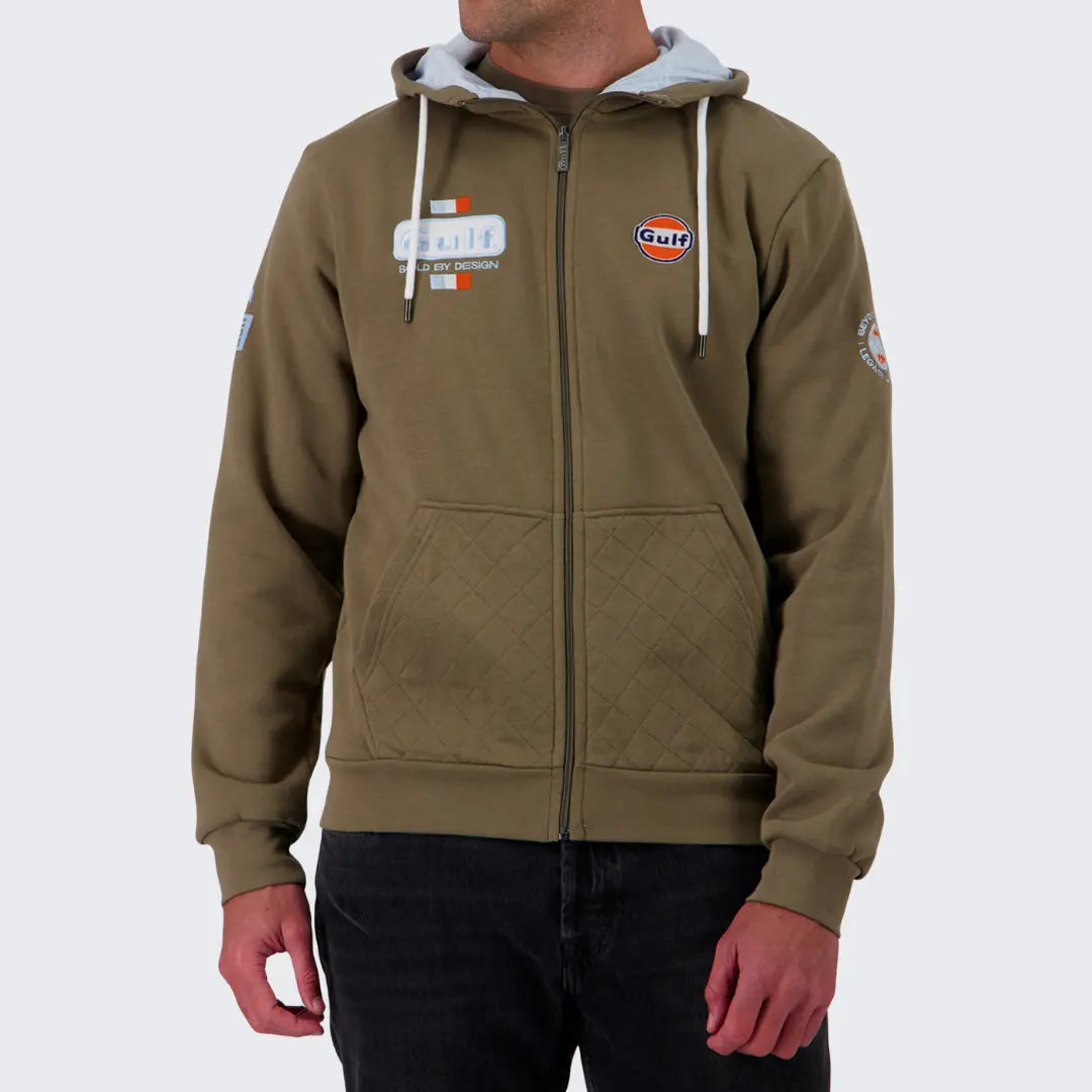 Hoodie Gulf Bold Full Zip - Kaki - Gulf - détail 2