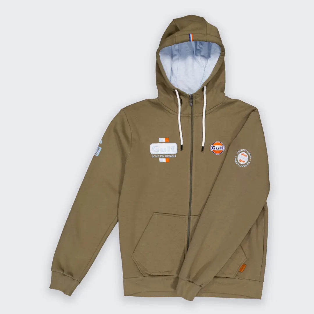 Hoodie Gulf Bold Full Zip - Kaki - Gulf - détail 6
