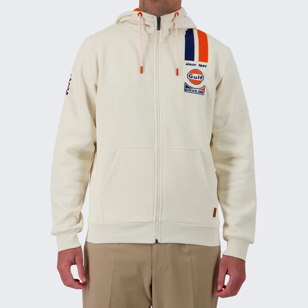 Hoodie Gulf Legend Full Zip - Ecru - Gulf - détail 2