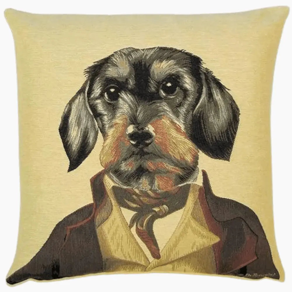 Housse de Coussin Portrait Teckel - Yapatkwa
