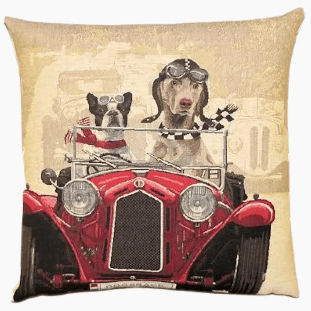 Housse de Coussin Voiture Rouge - Yapatkwa