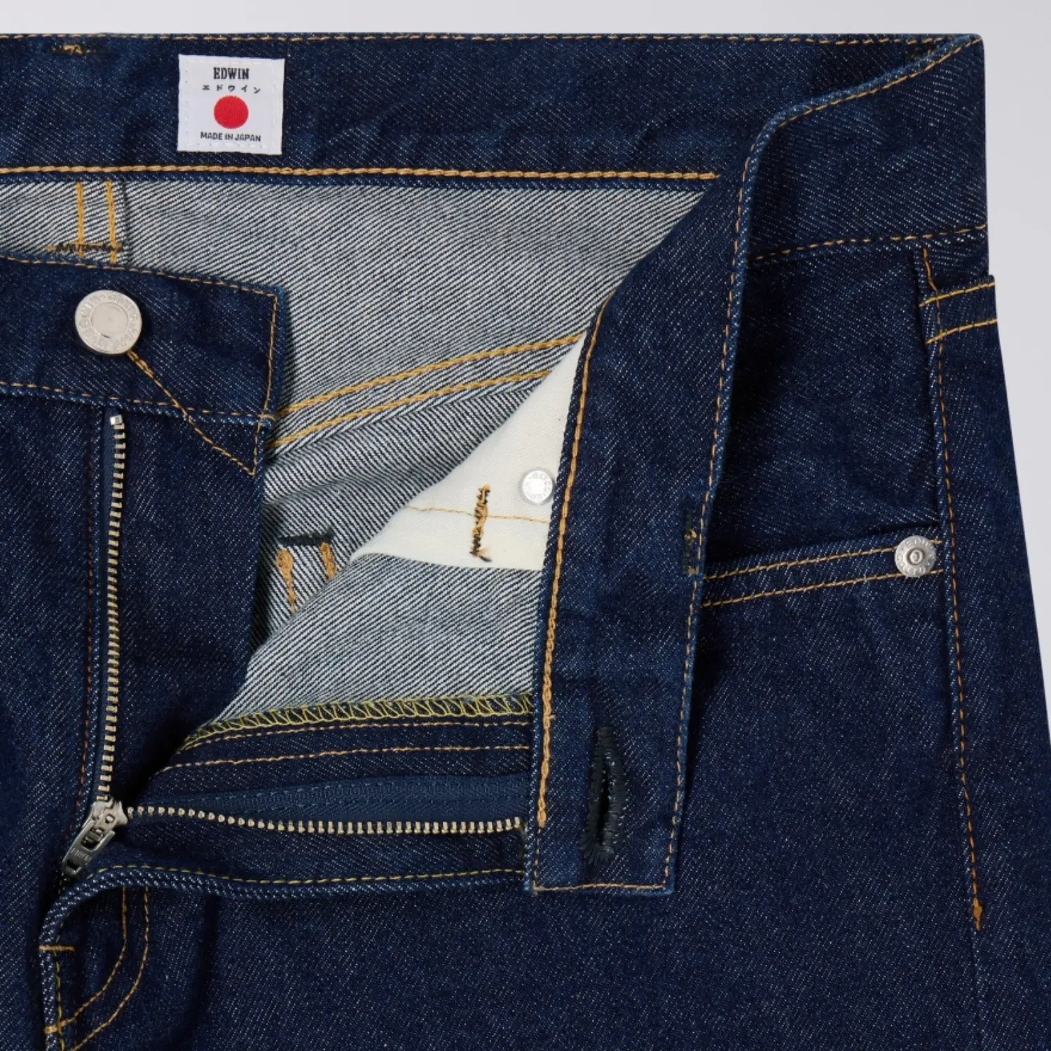 Jean Regular Tapered - Blue Rinsed - Edwin - détail 8