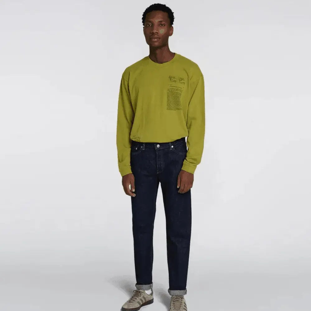 Jean Selvedge Regular Tapered - Blue Rinsed - Edwin - détail 5