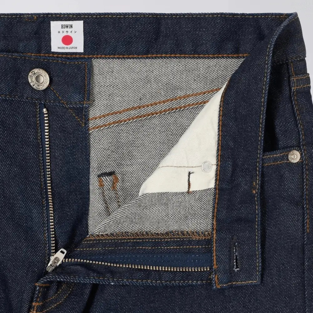 Jean Selvedge Slim Tapered - Blue Rinsed - Edwin - détail 2