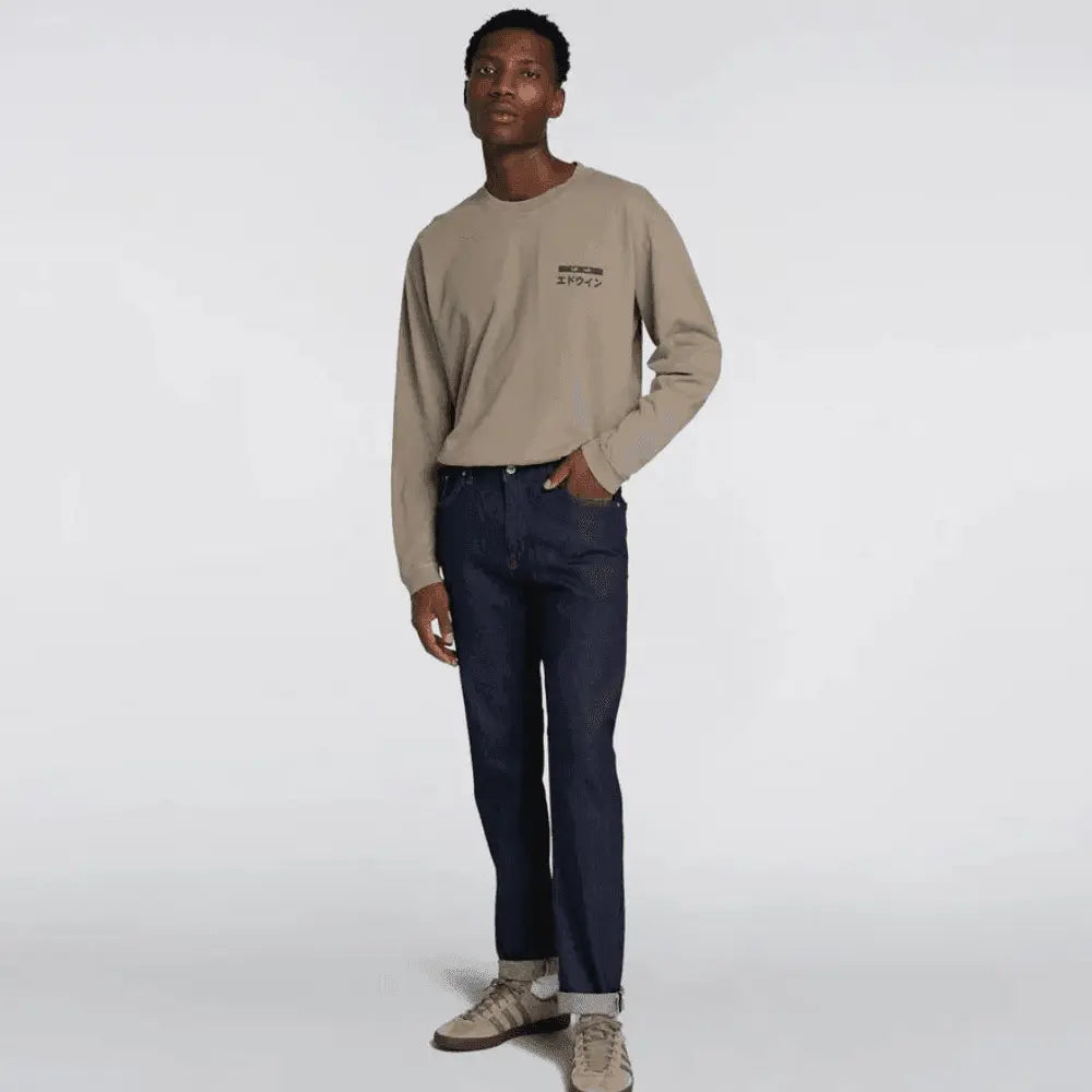 Jean Selvedge Slim Tapered - Blue Rinsed - Edwin - détail 5