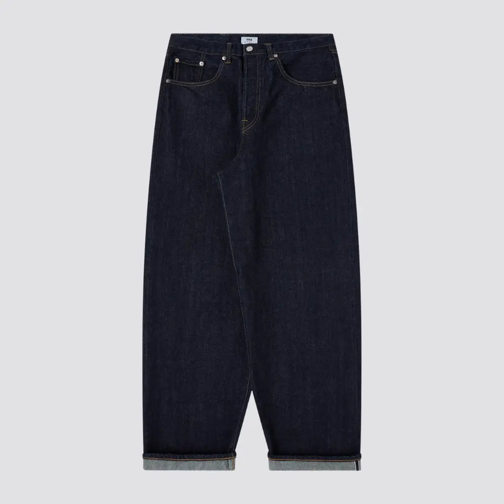 Jean Selvedge Wide Pant - Blue Rinsed - Edwin
