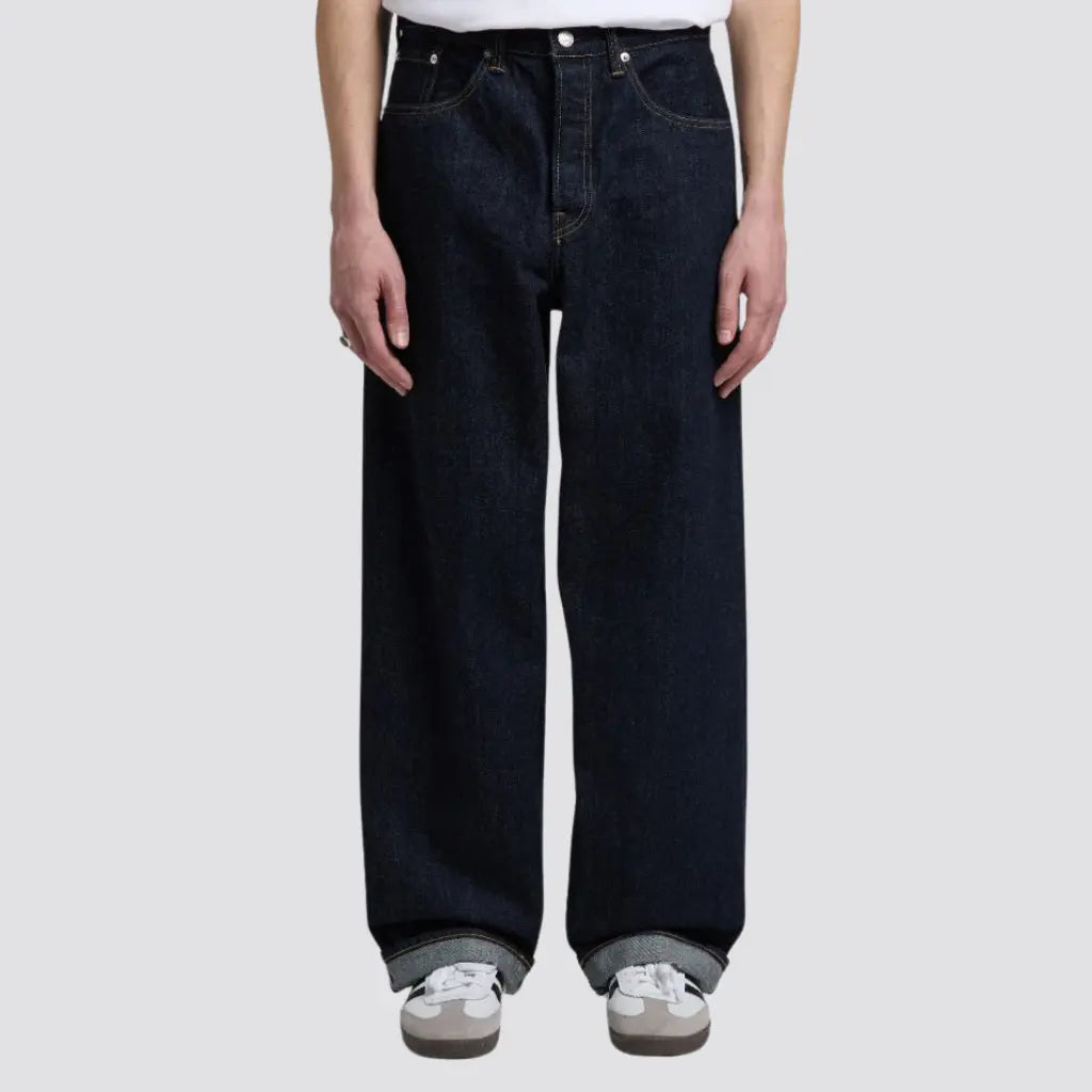 Jean Selvedge Wide Pant - Blue Rinsed - Edwin - détail 3