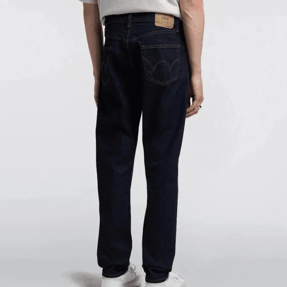 Jean Slim Tapered - Blue Rinsed - Edwin - détail 7