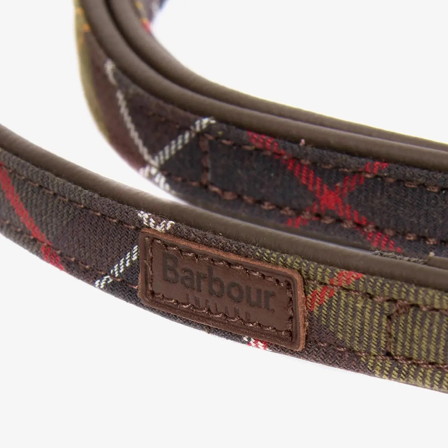 Laisse Tartan Cuir - Barbour Dogs - détail 3
