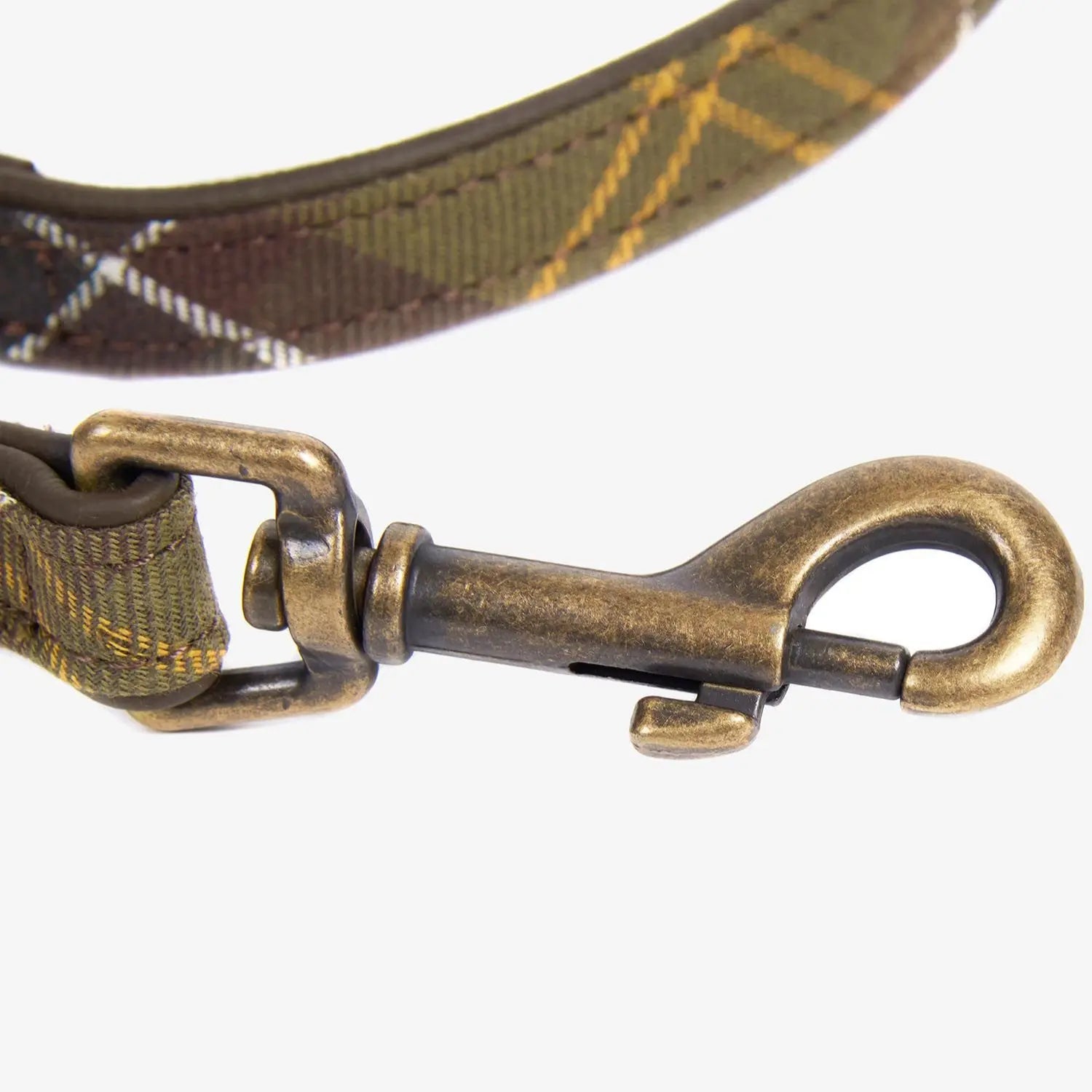 Laisse Tartan Cuir - Barbour Dogs - détail 4
