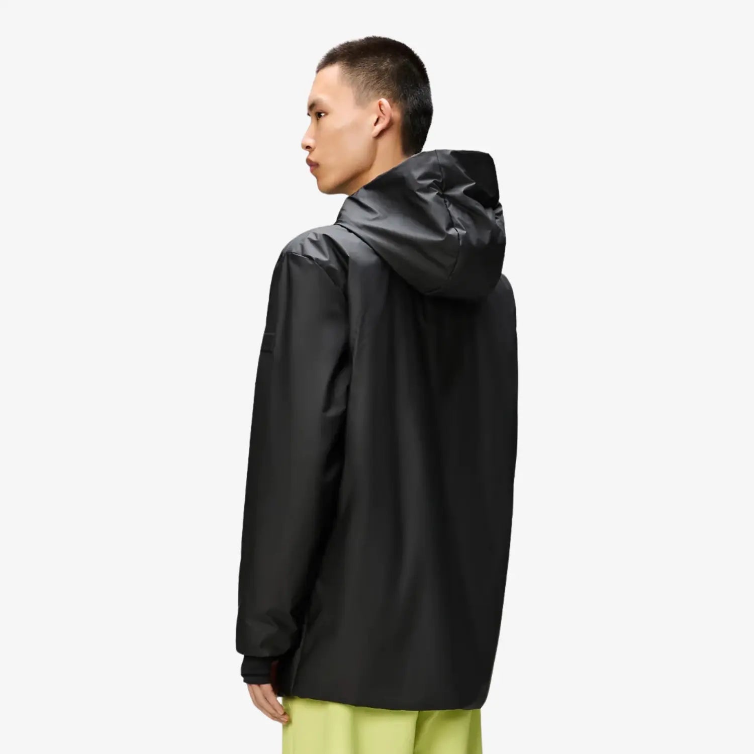Lohja Long Insulated Jacket - Black - Rains - détail 3