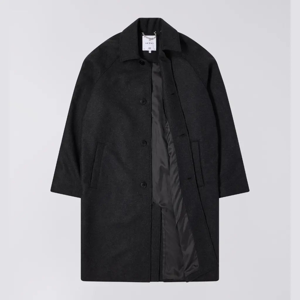 Manteau en Laine Mac Gris - Edwin