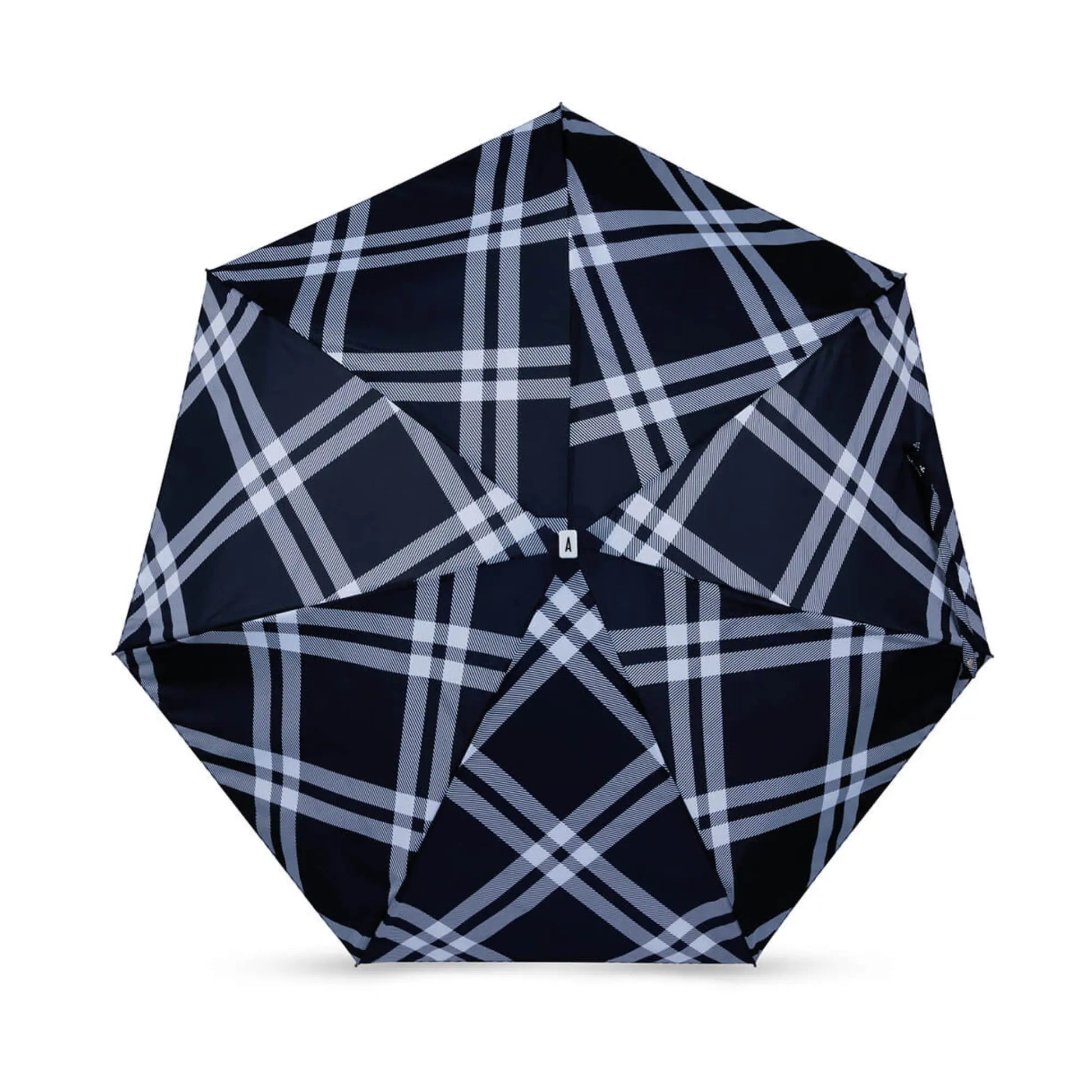 Mini Parapluie - Carreaux Tweed Noir - Camden - Anatole - détail 2