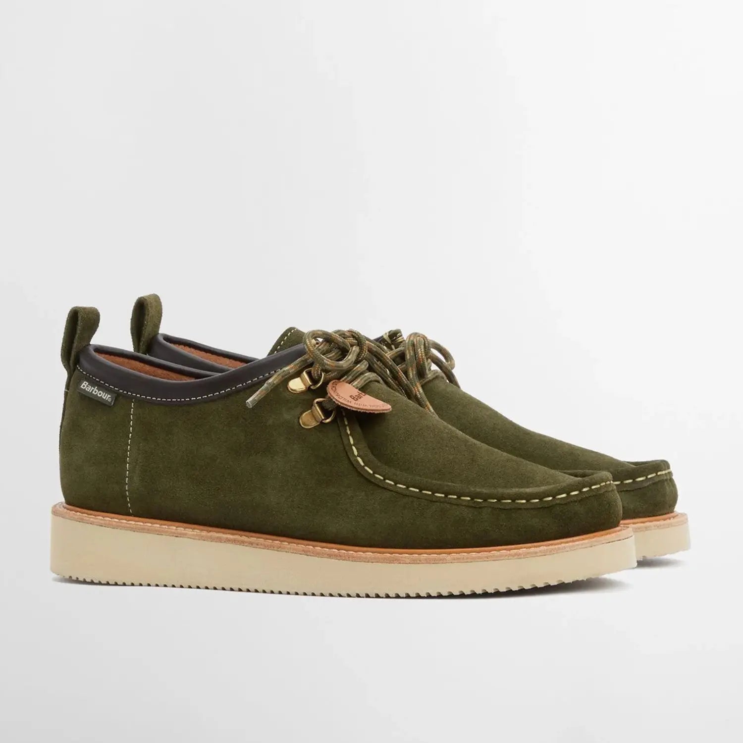 Mocassins Heathpool Verts - Barbour X Wildbunch - détail 2