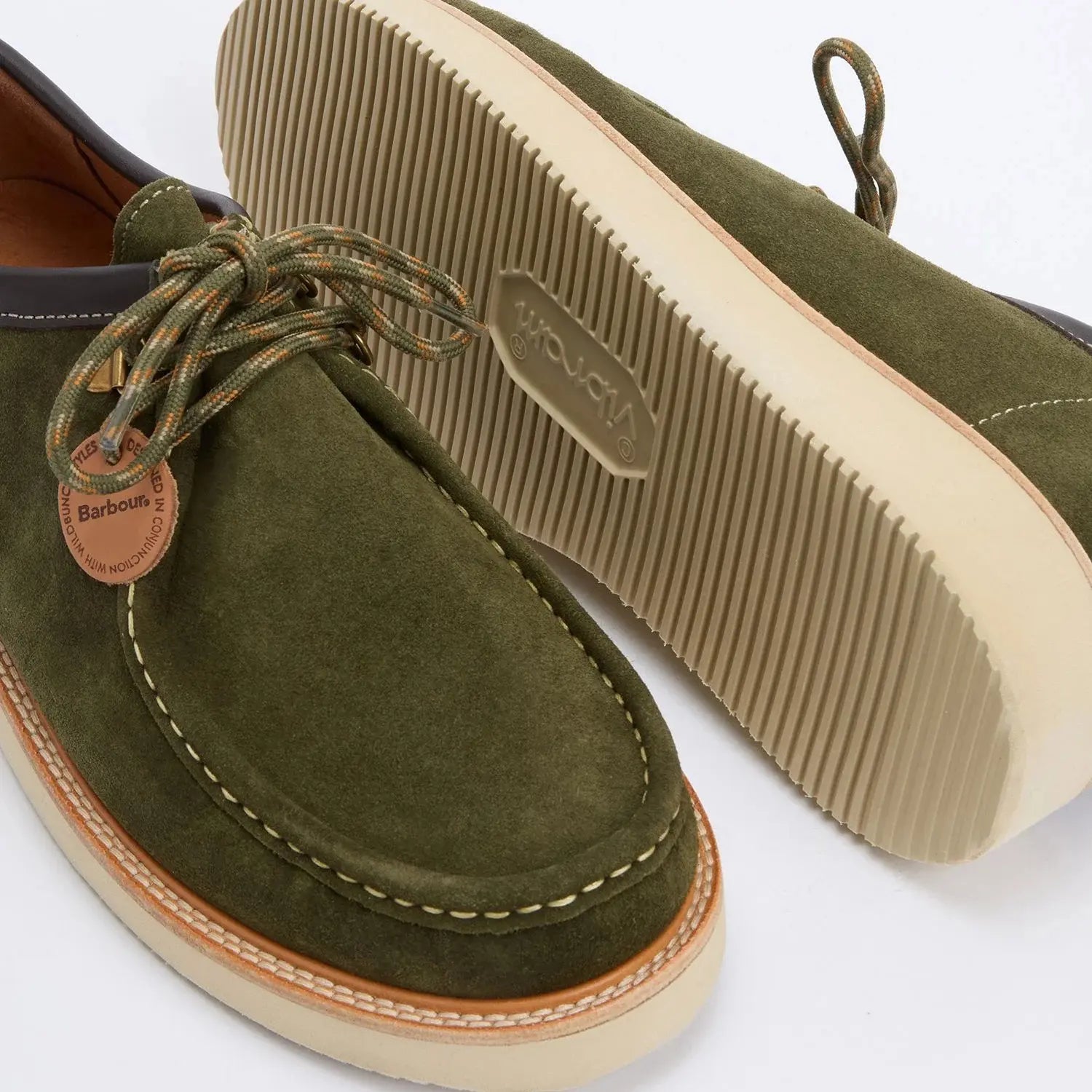 Mocassins Heathpool Verts - Barbour X Wildbunch - détail 7