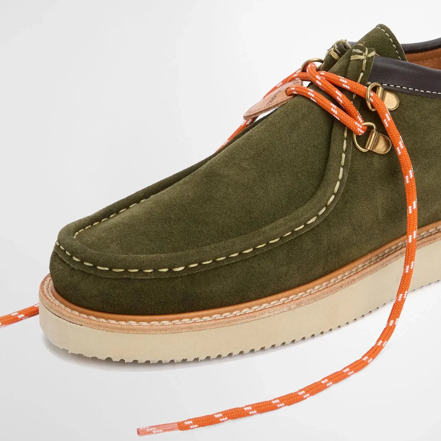 Mocassins Heathpool Verts - Barbour X Wildbunch - détail 8