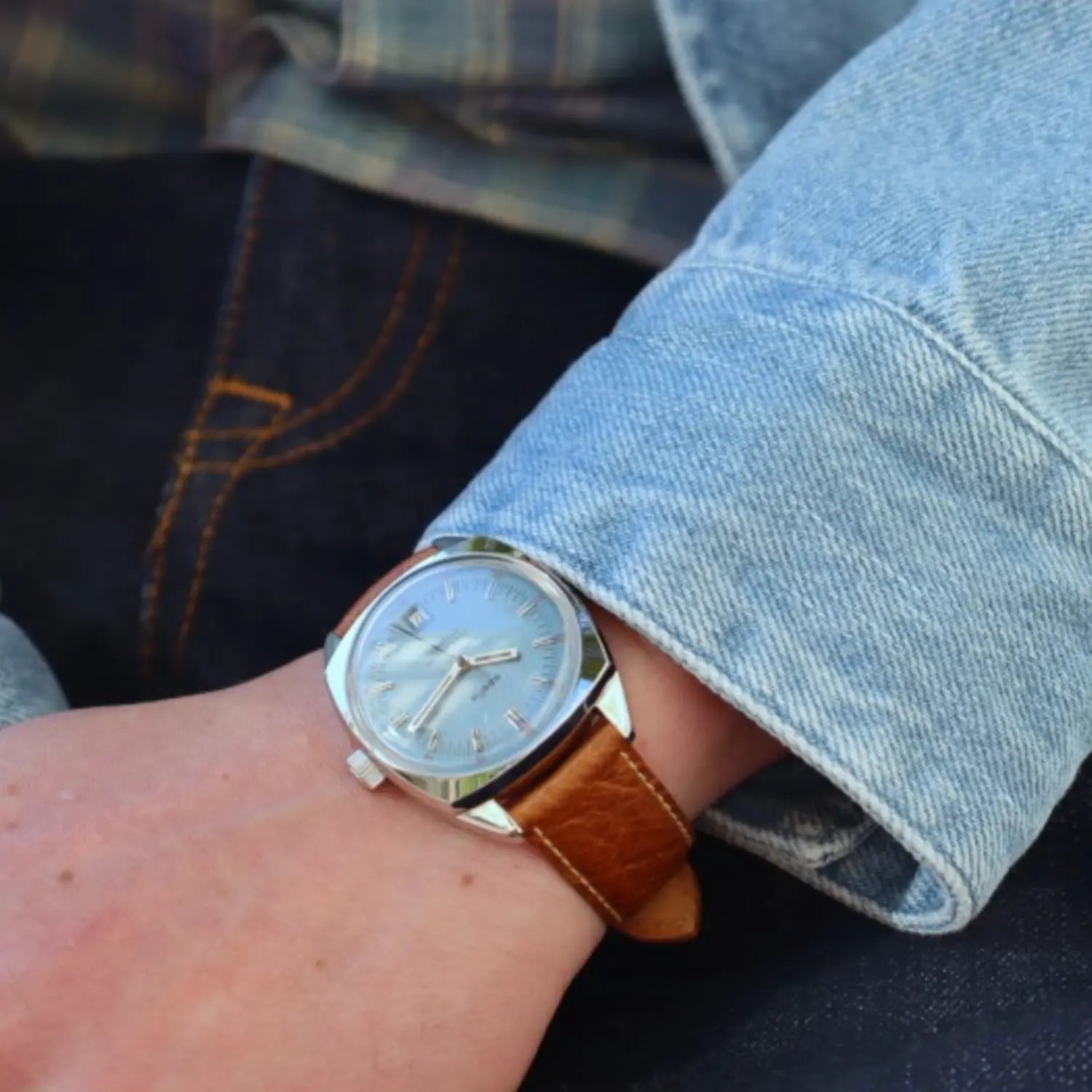 Montre Apollo Faded Denim - Chez Maman - détail 2