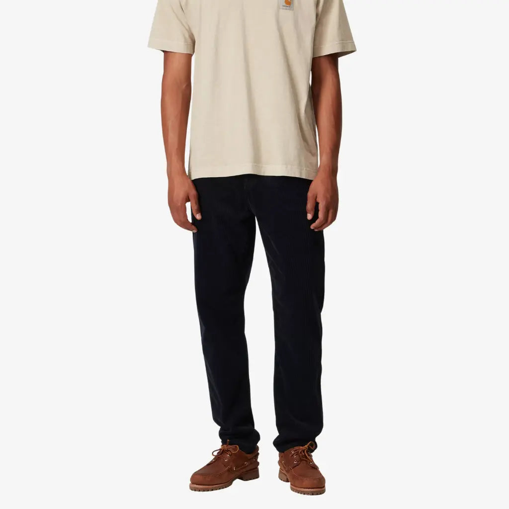 Newel Pant Velours - Dark Navy - Carhartt WIP - détail 3