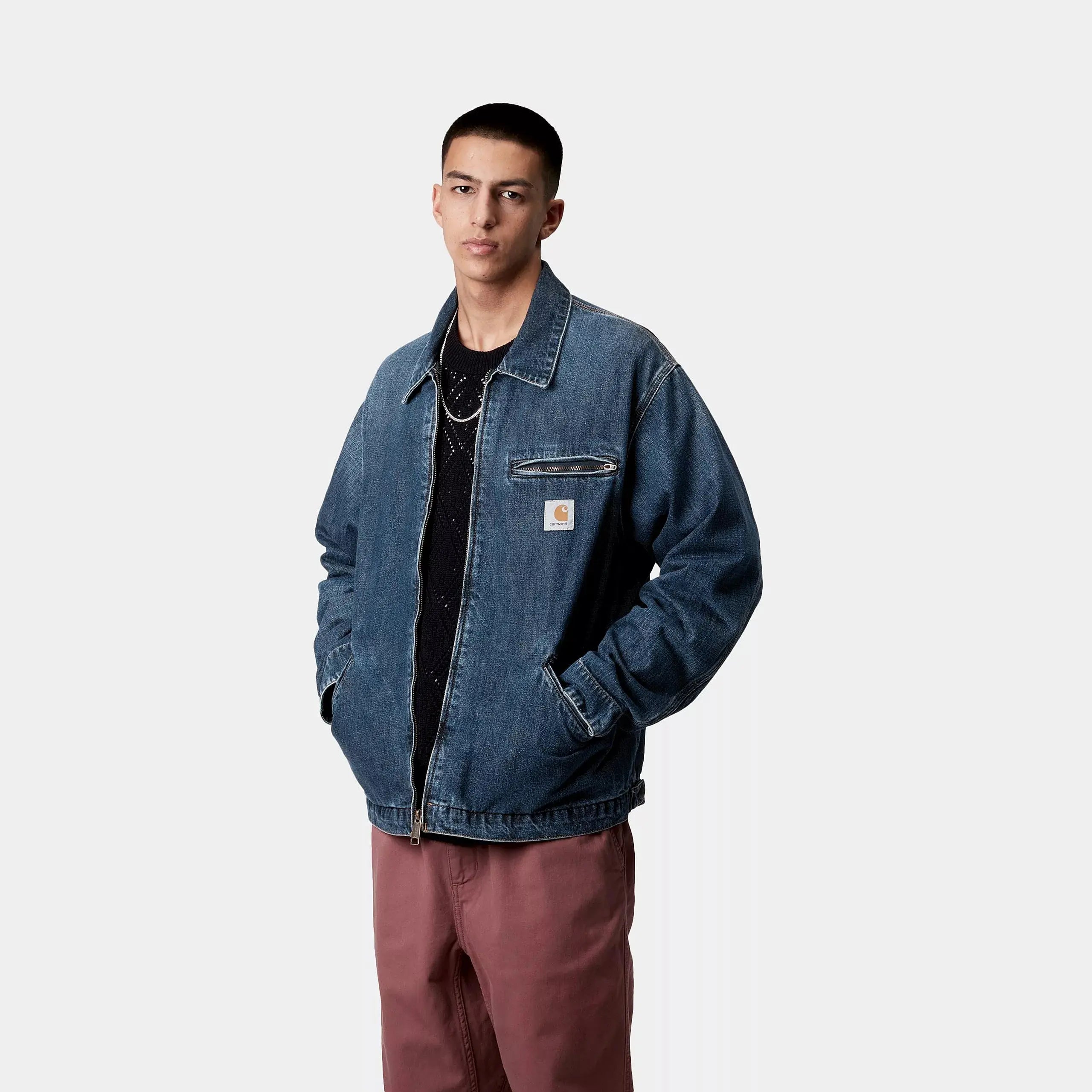 Og Detroit Jacket - Blue Dark Used Wash - Carhartt WIP - détail 5