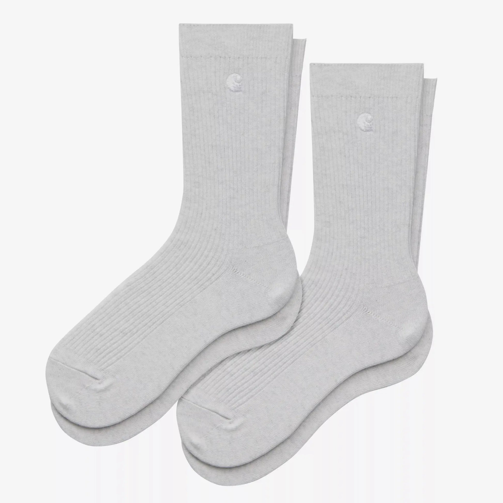Pack Chaussettes Madison - Ash Heather et White - Carhartt WIP