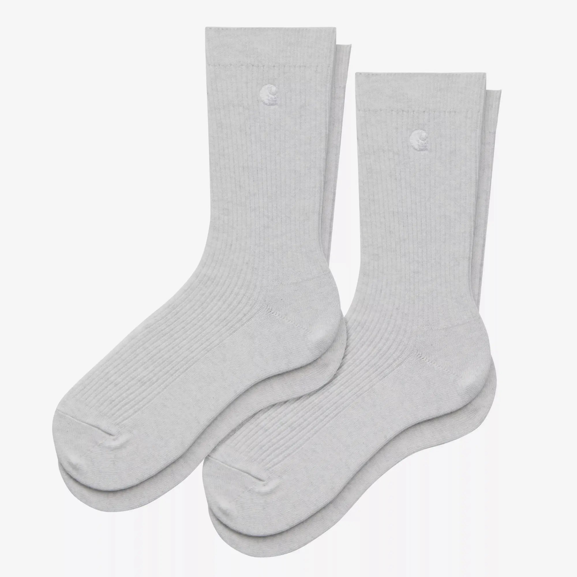Pack Chaussettes Madison - Ash Heather et White - Carhartt WIP