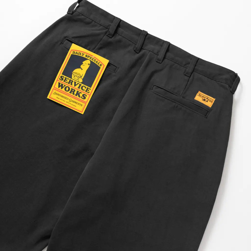 Part Timer Pant Moleskine - Noir - Service Works - détail 3