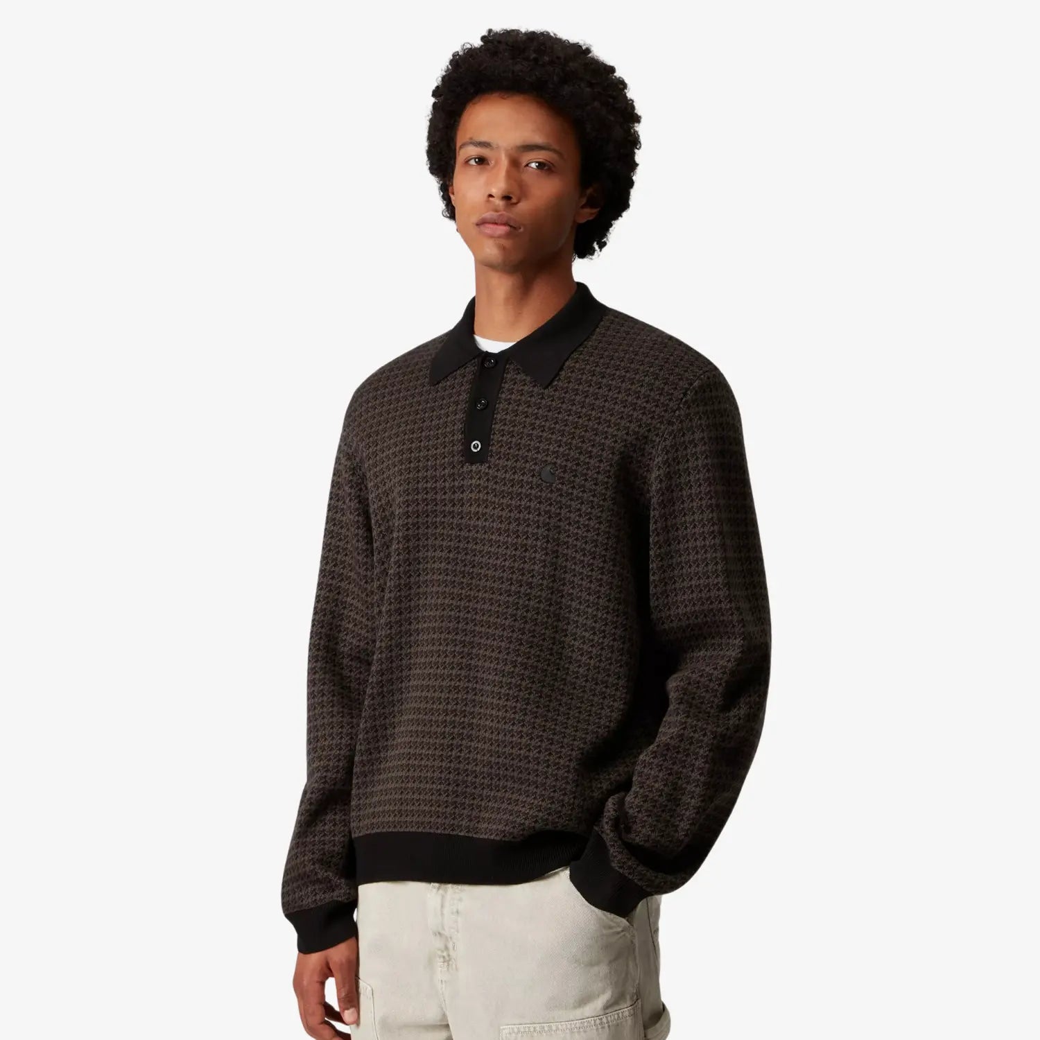 Polo Lowis - Houndstooth Vitola - Carhartt WIP - détail 3