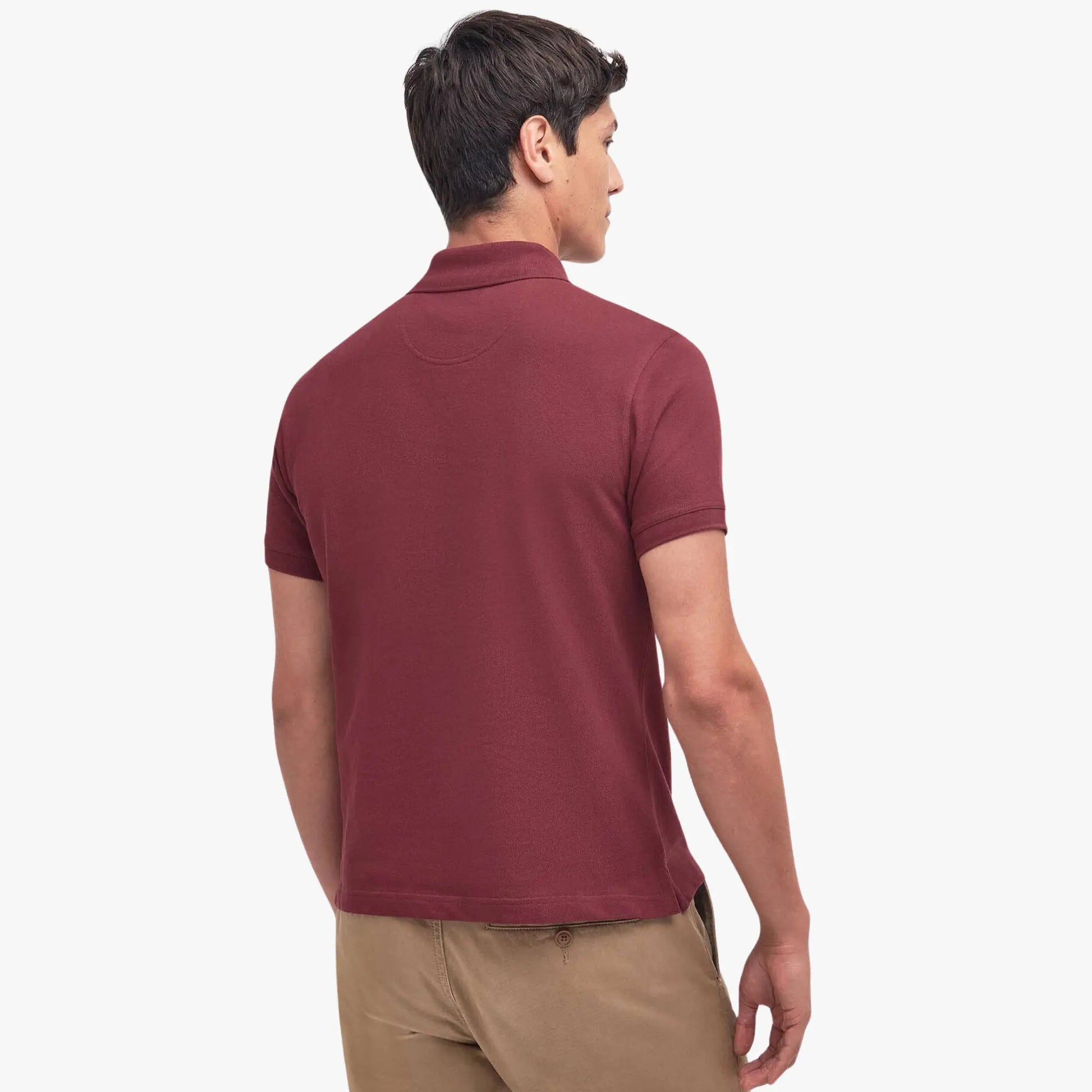 Polo Piqué Tartan - Ruby - Barbour - détail 3