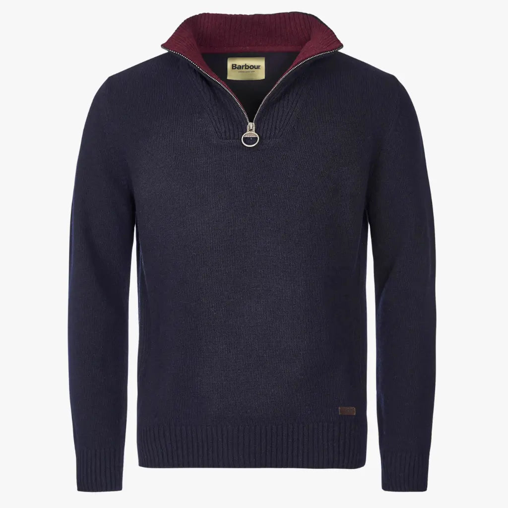 Pull Half Zip Nelson Navy - Barbour