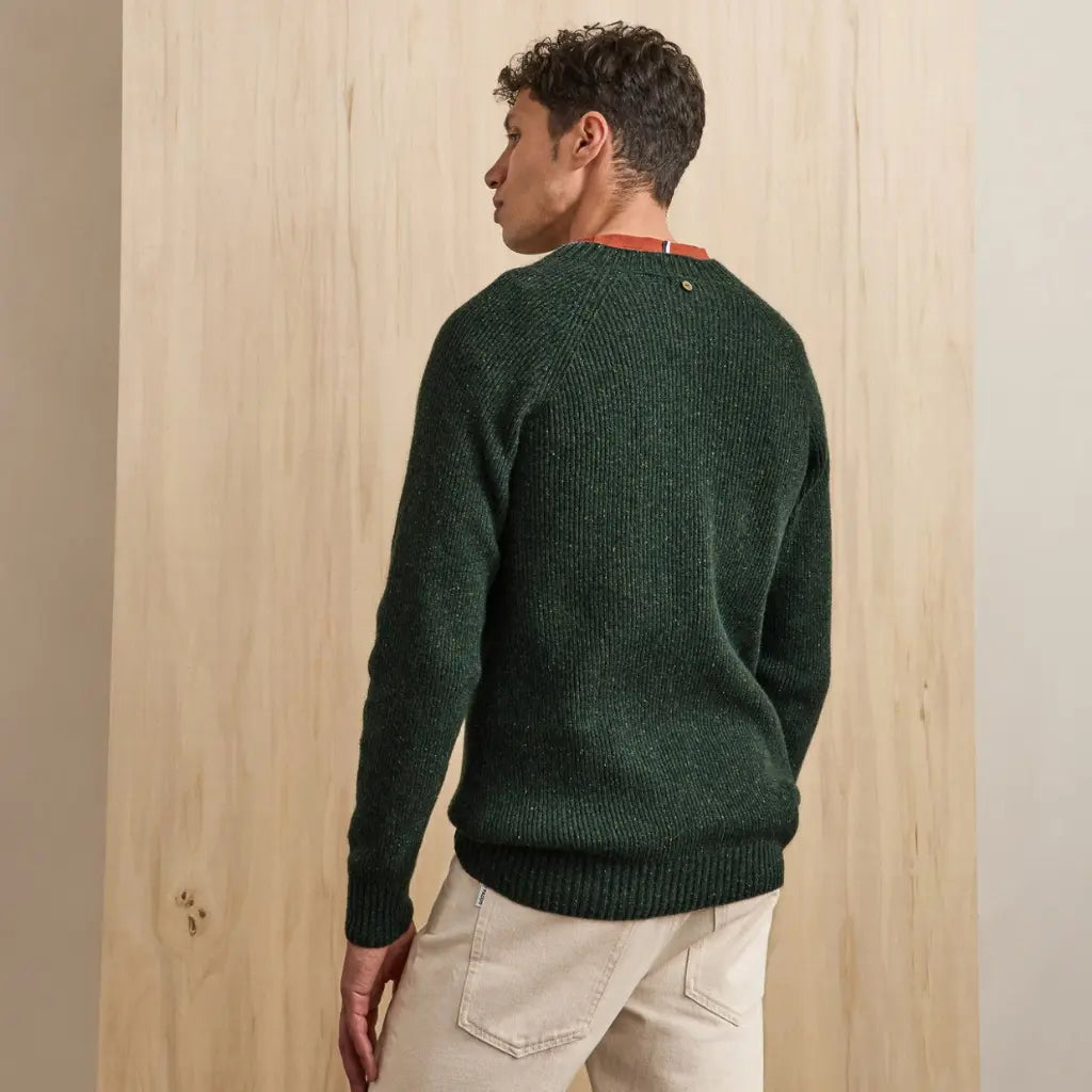 Pull Laine Frehel Kaki - Faguo - détail 3