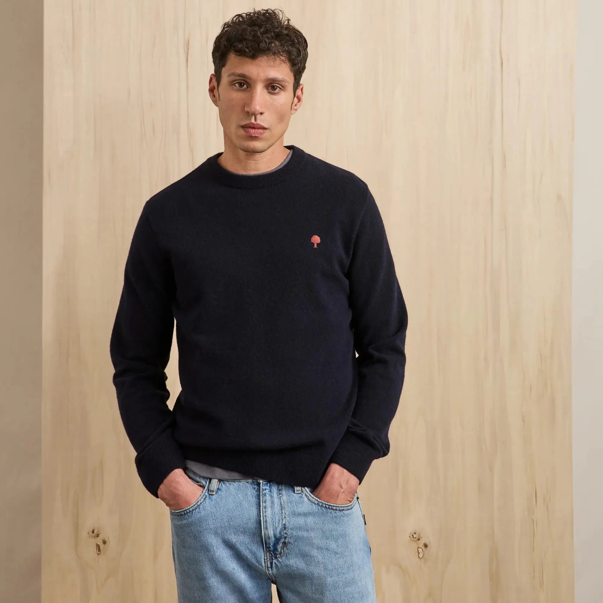 Pull Marly Laine - Marine - Faguo - détail 2