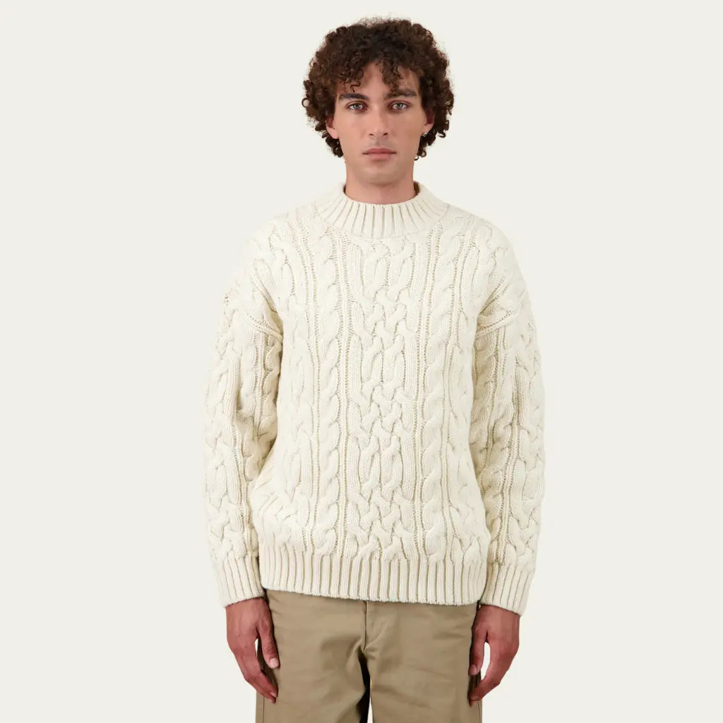 Pull Ohannes - Écru - Nitto Knitwear - détail 3
