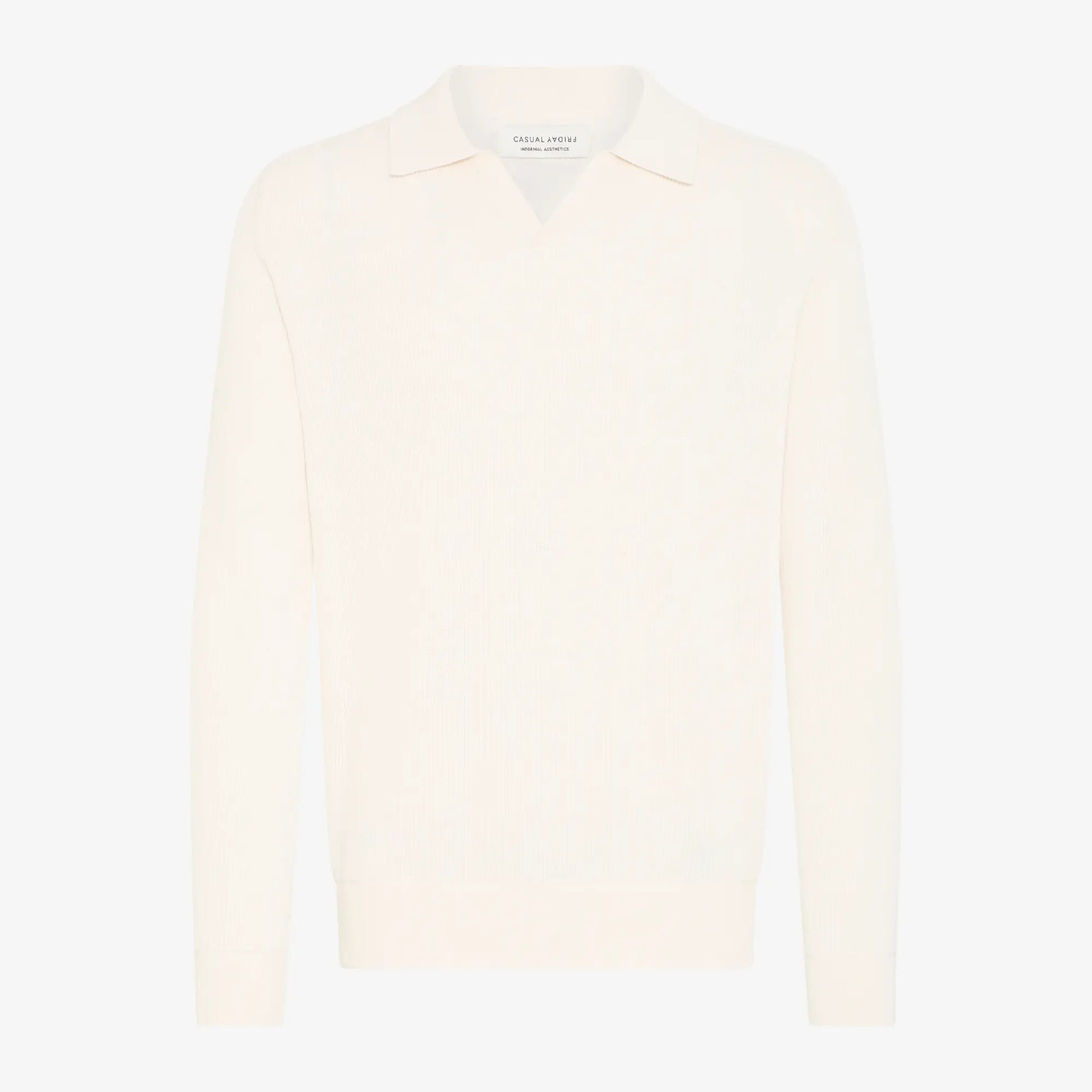 Pull Polo Maille Fine - Écru - Casual Friday