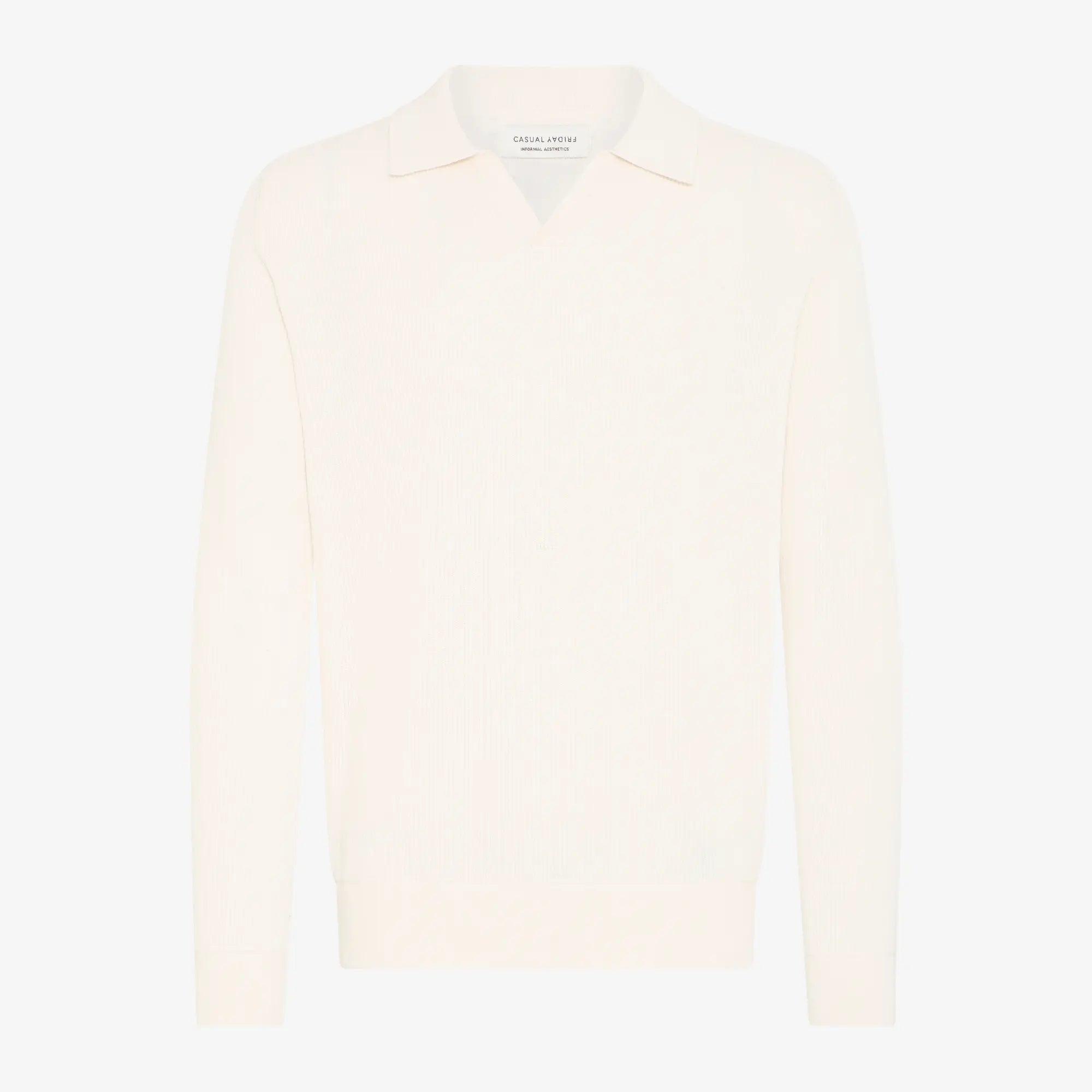 Pull Polo Maille Fine - Écru - Casual Friday